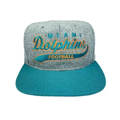 DE COLECCIÓN RARO MIAMI DOLPHINS LANA STARTER SCRIPT DOS TONOS GORRA SNAPBACK Foto 1 de 4