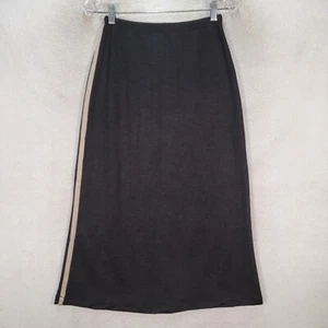 Vtg 90s My Michelle Black Stretch Pull On Midi Grunge Pencil Womens Skirt Size S - Picture 1 of 19