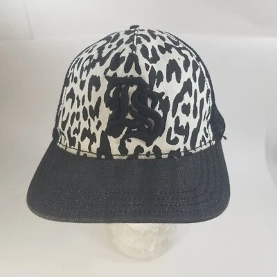 Denim & Supply Ralph Lauren Sombrero Gorra Blanco Negro Vaca Leopardo Tigre Manchas Snapback Foto 1 de 4