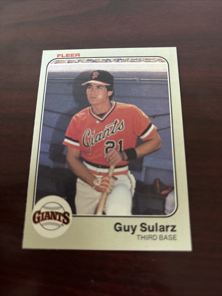 1983 Fleer - Guy Sularz #273 RC Rookie San Francisco Giants - Image 1 of 1