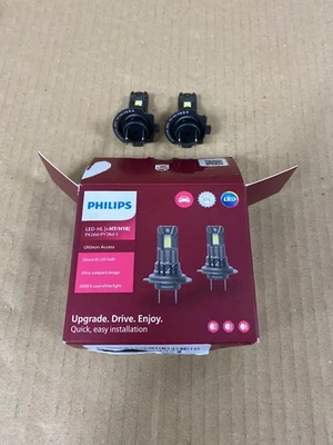Philips Ultinon Access LED Car Headlight Bulb H7 Ultra Compact Set of 2 New - Image 1 of 2
