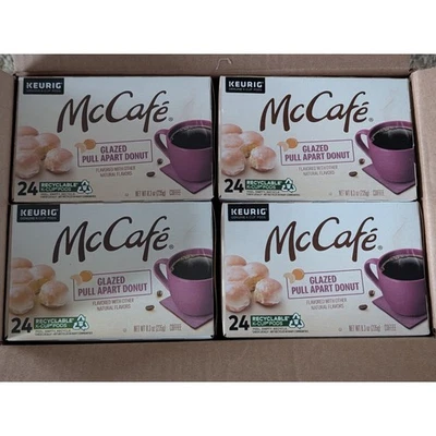 MCCAFÉ McCafe Glazed Pull Apart Donut Coffee For Keurig K-Cup Pods 96 Count
