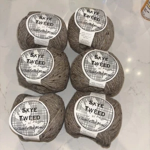 Classic Elite Skye Tweed Brown Yarn #1208 Aran 100% Lambswool 1.76 oz 110yds NEW - Picture 1 of 6