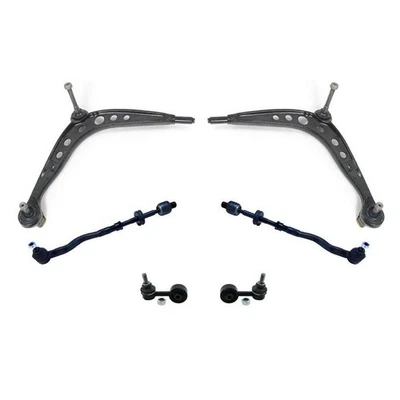 Front Lower Control Arms Tie Rods & Sway Bar Links for BMW 328i 1996-1999 - Image 1 of 4
