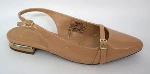 NEW JONES NEW YORK Women's Quittala Patent Leather Slingback Flats Size 7 M - Picture 1 of 5