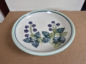 The Tain Pottery Scotland Charger Plate Blackberries VGC - Picture 1 of 5