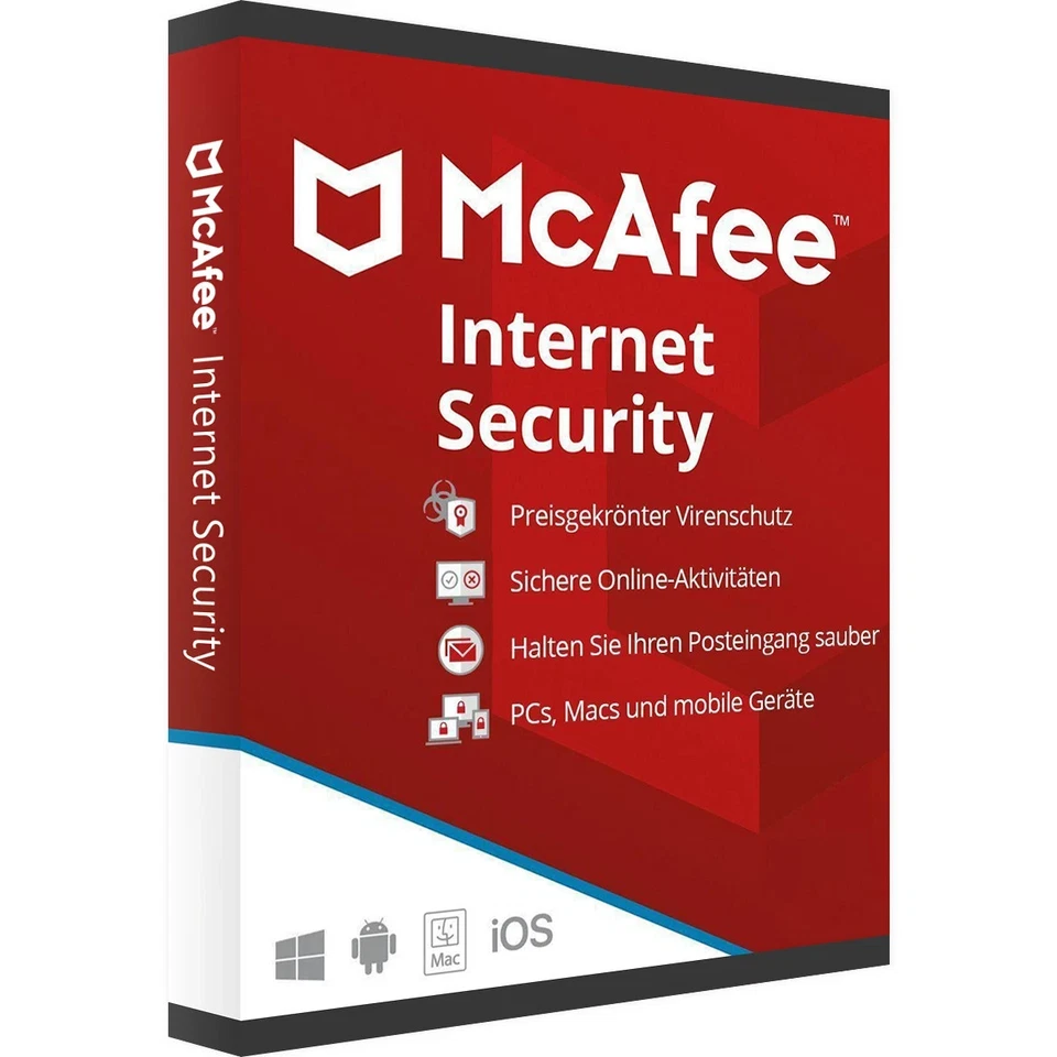 McAfee Internet Security 2025/2026 • 1, 3 oder 10 Geräte / 1 Jahr • ESD DE TOP - Bild 1 von 1