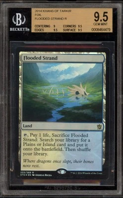 Magic The Gathering MTG Flooded Strand Khans of Tarkir Foil #233 BGS 9.5 - Image 1 of 2