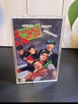 NEW KIDS ON THE BLOCK Merry Merry Christmas Cassette Tape 1989 NKOTB - Image 1 of 3
