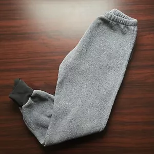 VTG Cabelas Fleece Pants Mens Gray Warm Outdoor Made In USA Sweatpants Hunting M - Picture 1 of 6