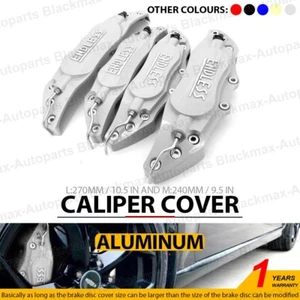 4x Disc Brake Caliper ABS Silver 3D ENDLESS Style Universal Car Truck Covers L+M - Picture 1 of 9