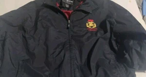 Vintage National Rifle NRA Windbreaker Jacket Sz XL Black Endowment Member Rare - Picture 1 of 8