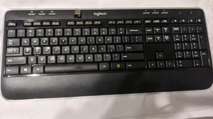 Logitech K520 Wireless Desktop Keyboard - w/ USB Dongle (820-002864) M/N:Y-R0012 - Picture 1 of 3