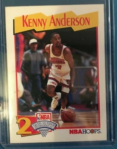 1991-92 NBA Hoops Kenny Anderson Rookie Card RC #50 New Jersey Nets Nice! - Picture 1 of 2