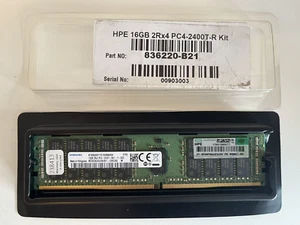 HPE 836220-B21 HPE 16GB 2Rx4 PC4-2400T-R - Imagen 1 de 2