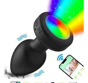 anal APP Remote vibe anus Plug Multi Frequency vibrating but Butt lubricant 63 - Picture 1 of 13