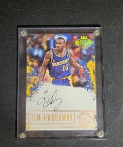 2017-18 PANINI COURT KINGS TIM HARDAWAY AUTO 5X7 BOX TOPPER AUTOGRAPH SP 