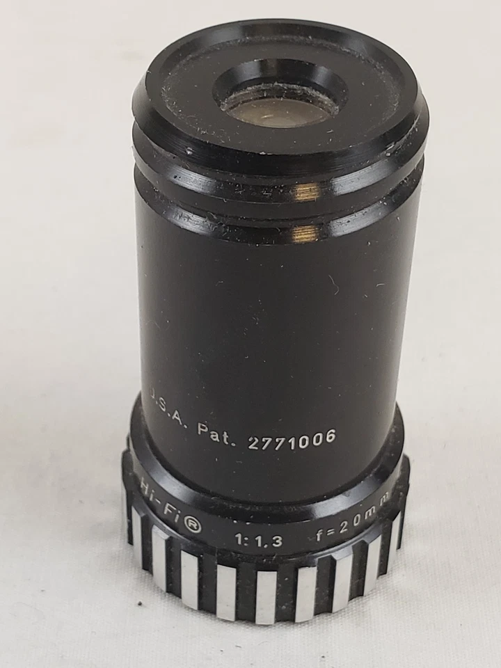 Proyector Paillard-Bolex Hi-Fi 20 mm f/1,3 Suiza o lente para cámara de película de 8 mm  Foto 1 de 4
