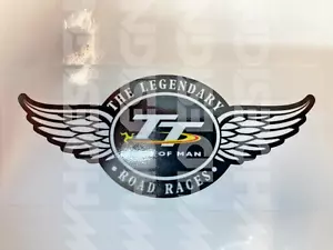 Isle of Man TT races, Vintage style sticker Classic Bike. Restoration decals - Picture 1 of 4