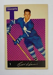 1962-63 Parkhurst Hockey #1 Bill Harris (Maple Leafs) 123E - Bild 1 von 2