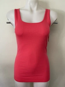 Gap Damen Stretchy Tank Top Gerippt Hagebutte Rosa XS, S, M, L, XL, 2XL Größen Neu mit Etikett - Bild 1 von 9