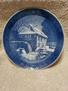 Molino de agua Vibaek 1976 7 1/4" placa Royal Copenhagen porcelana Dinamarca q86 - Imagen 1 de 2