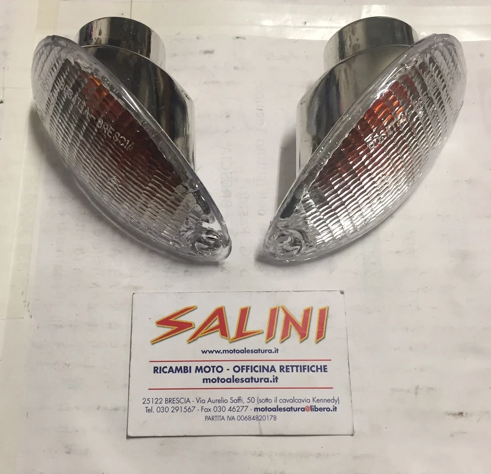 Coppia frecce posteriori bianche Vespa ET2 - ET4 - Imagen 1 de 1