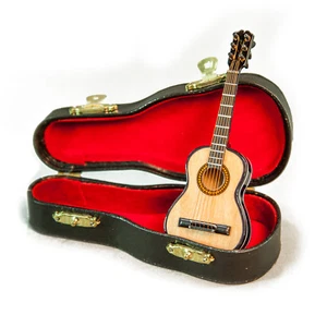 *REGALO*Sky New Mini 4"" Guitarra Clásica Acabado Natural Guitarra en Miniatura con Soporte - Imagen 1 de 1