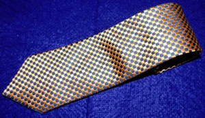 MEN'S NAUTICA ORANGE/BLUE DOTS MOTIF TIE - TIES - NECK TIES - DESIGNER TIES. - Picture 1 of 3