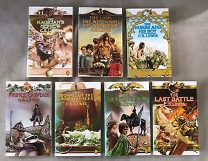 Vintage CHRONICLES OF NARNIA Series x7 pbs C.S. Lewis