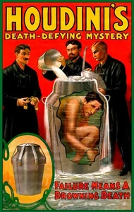 Impresión artística en pared para el hogar - póster publicitario vintage - HOUDINI - A4,A3,A2,A1 - Imagen 1 de 1