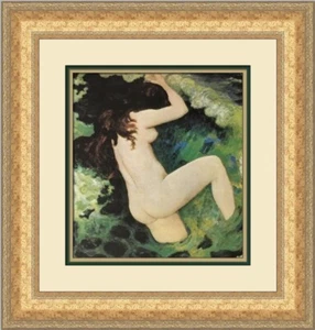 Aristide Maillol The Wave Custom Framed Print - Picture 1 of 2