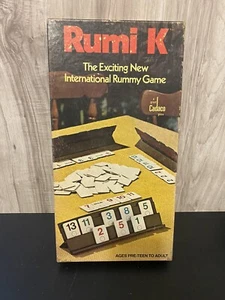 Rumi K Board Game Vintage 1977 Cadaco International Rummy Cube Game COMPLETE - Picture 1 of 4