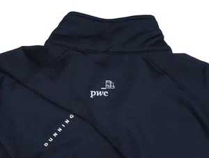DUNNING PWC 1/4 ZIP PULLOVER LARGE MOCK GOLF SWEAT SHIRT PricewaterhouseCoopers - Picture 1 of 10