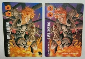 1995 Marvel Fleer OVERPOWER ORIGINAL Error/Mal impresión Tarjeta Viuda Negra (Muy Rara) - Imagen 1 de 3