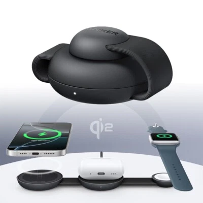 Anker MagGo UFO 3-in-1 Wireless Charger Foldable MagSafe Travel Charging Pad 15W - Image 1 of 4