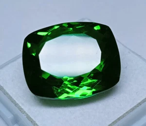 Impecable 17,40 quilates turmalina excelente color verde cojín forma piedra p... - Imagen 1 de 13
