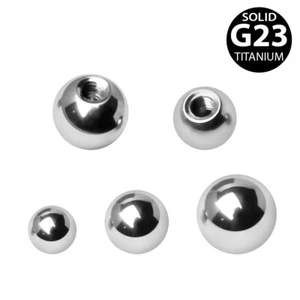Titanium Replacement Ball for body jewellery in various sizes - Picture 1 of 2