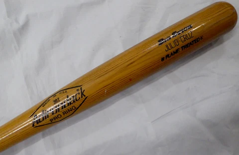 Unsigned Julio Cruz Game Issued Adirondack Bat Mariners, White Sox 207572 Cover