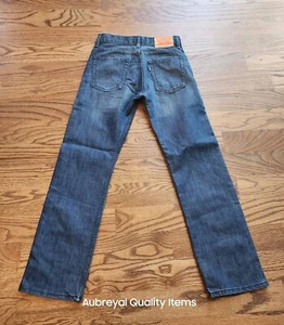 Levi's 514 Jeans Boys 12 Straight Leg 26x26 Dark Wash Blue 100% Cotton Denim - Picture 1 of 10