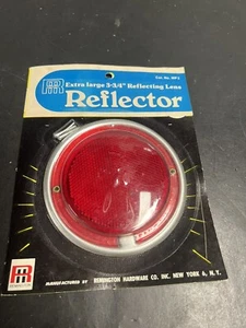VINTAGE REMINGTON Bicycle REFLECTOR Lens Extra Large 3 3/4” New Old Stock Rare - Picture 1 of 7