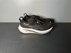 Asics Gel Nimbus 26 Black White Pure Gel FF Blast Mens Size 10.5 - Picture 1 of 9