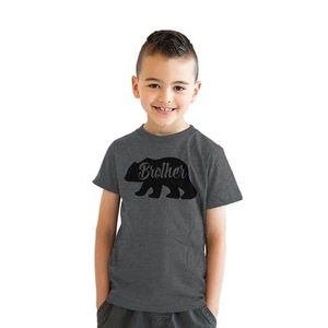 Youth Brother Bear T shirt Cute Funny Family Sibling Tee Cool for Kids - Picture 1 of 8