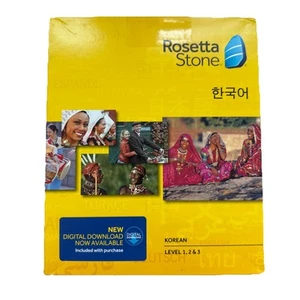 ROSETTA STONE KOREAN LEVELS 1-2-3 - Picture 1 of 7