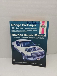 MANUAL DE REPARACIÓN HAYNES 30041 camioneta Dodge 1994-2001 manual de reparación completo - Imagen 1 de 3