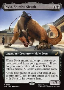1x - Nyla, Shirshu Sleuth - Extended Art #190 - Avatar: Eternal MTG - Picture 1 of 1