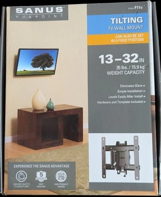 Sanus Vuepoint Model F11C Tilting 13-32" TV Wall Mount 35lbs Weight Capacity - Image 1 of 2