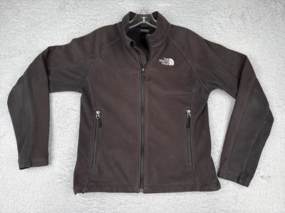 Chaqueta para mujer The North Face mediana negra WindWall Softshell polar cremallera completa Foto 1 de 4