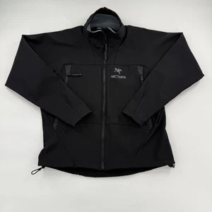 Arc'teryx Jacket Mens Large Black Polartec Softshell Full Zip Outdoor Hiking - Picture 1 of 7