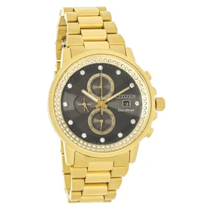 Reloj cronógrafo Citizen Eco-Drive Nighthawk para hombre tono cristal dorado FB3002-61E - Imagen 1 de 4